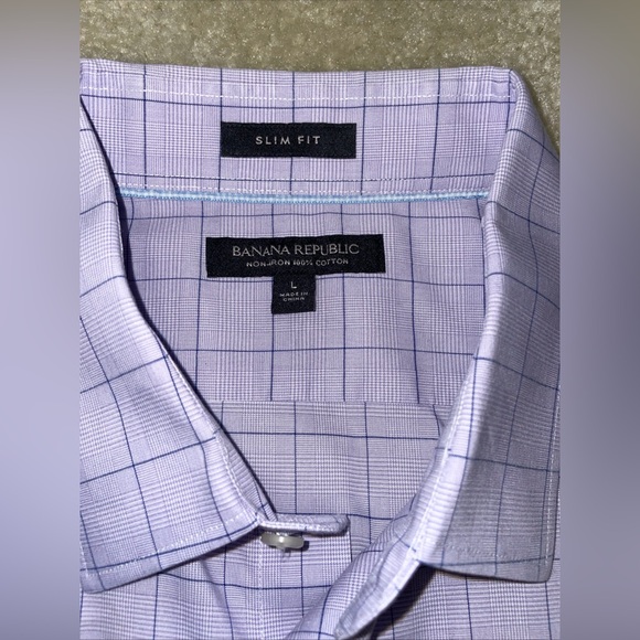 Banana Republic non-iron slim fit fit dress shirt - Picture 2 of 9